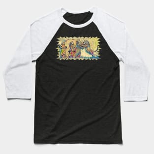 Ancient Assyrian Lion Hunting Baseball T-Shirt